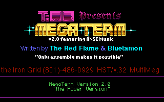 MegaTerm Title Screen