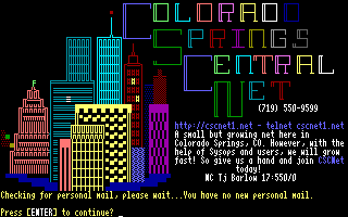 Colorado Springs Central Net viewed with MegaTerm