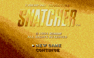 Snatcher Title Adjusted for IIGS Resolution